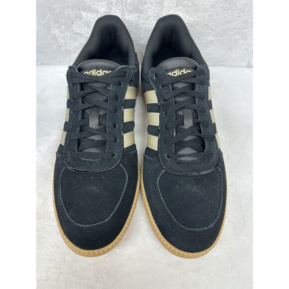 Adidas Breaknet Sleek Women’s Size 9 Black Gold Gum Sole Casual Sneakers New - Picture 5 of 6